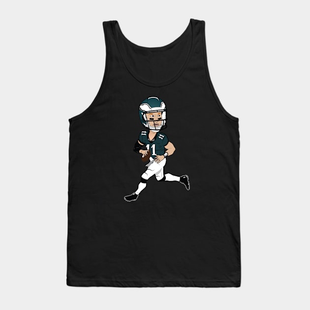 Carson Wentz Caricature Tank Top by dopelope